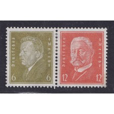 ALEMANIA 1928 ESTAMPILLAS SE-TENANT ZUSAMMENDRUCKE NUEVAS CON GOMA DE GRAN CALIDAD MICHEL w29 24 EUROS